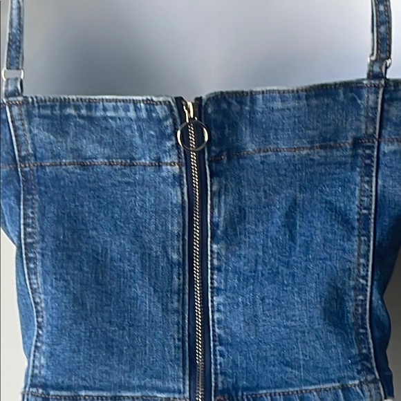 PacSun Blue Camisole Bustier Crop Top - Picture 6 of 10